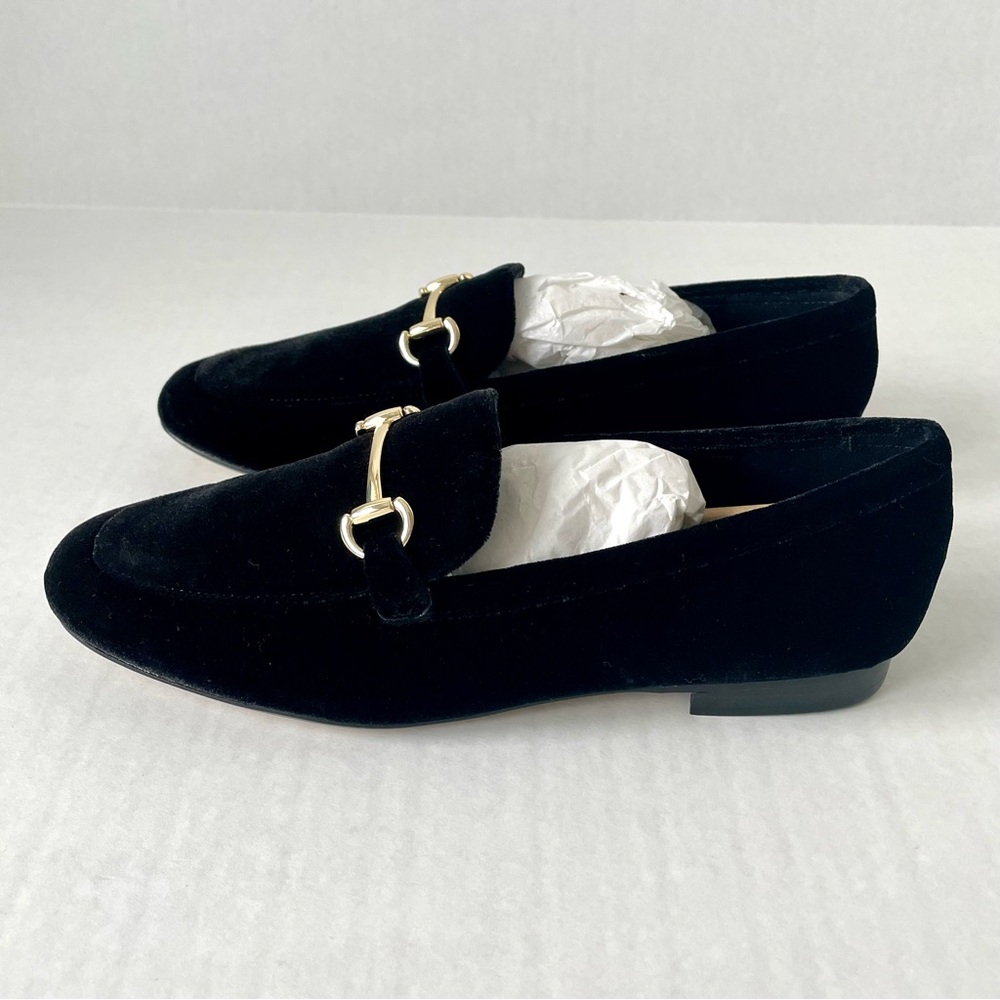 *NIB* J. Crew Velvet Bit Slip-On Loafers / Flats in Black - Picture 13 of 15